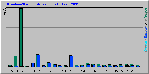 Stunden-Statistik im Monat Juni 2021