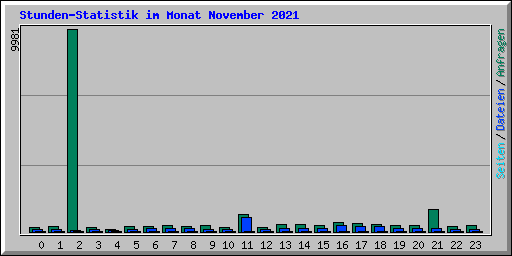 Stunden-Statistik im Monat November 2021